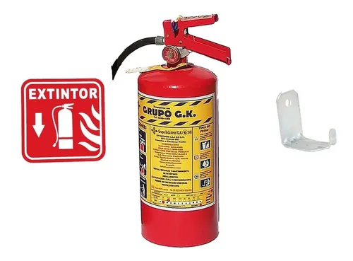 Extintor 4.5 kg con curso, bitácora y responsiva