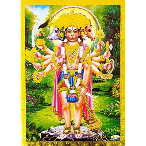 Póster/reimpresión De Hanuman De Cinco Caras Lámina ...
