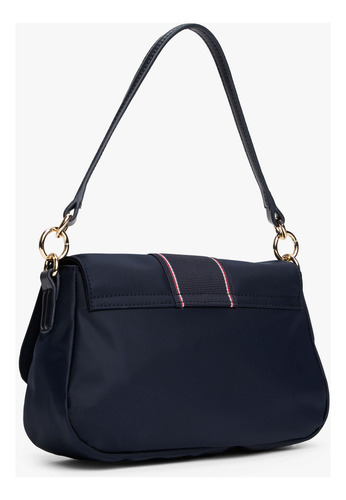 Bolso Azul De Hombro Monograma Tommy Hilfiger De Mujer