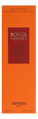 Perfume Hermes Rouge Eau De Toilette, 100 Ml, Para Mujer