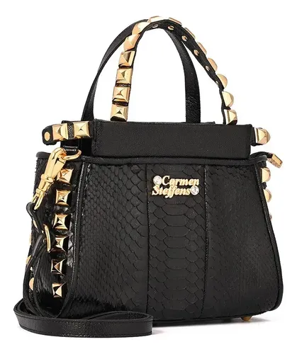 Píton Bag Metal Touch Black Carmen Steffens Preto | Parcelamento