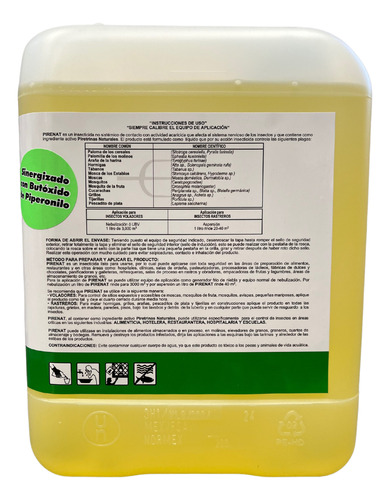 Pirenat 5 Lt Piretrinas Naturales Mosquito Hormiga Mosca
