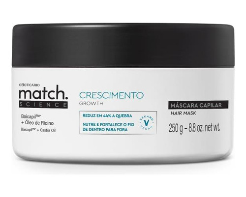 Máscara Capilar Match Science Crescimento 250g