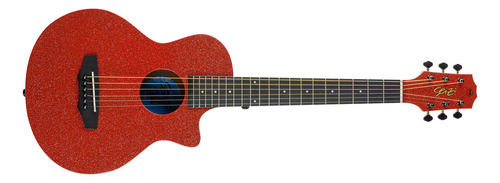 Violão Seizi Fun Panda Aço Acústico Cor Lava Red Sparkle Orientação Da Mão Destro