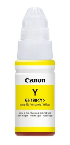 Botella De Tinta Canon Gi-190 Amarillo