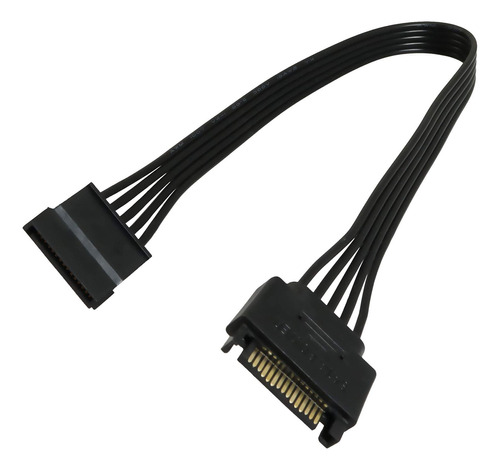 Longdex - Cable De Extensin Sata De 11,8 Pulgadas, Color Neg