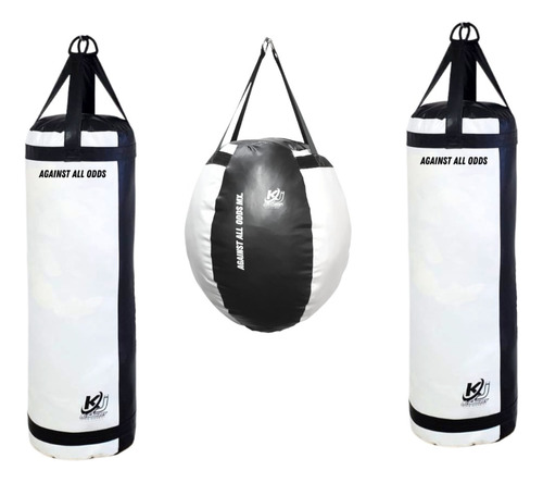 Pqtricgym#2 Saco De Boxeo 120cm Y Bola Redonda Costal De Box