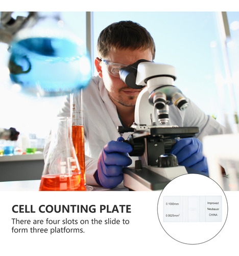 Hemocitómetro De Vidrio Con Cámara De Conteo De Células Labs