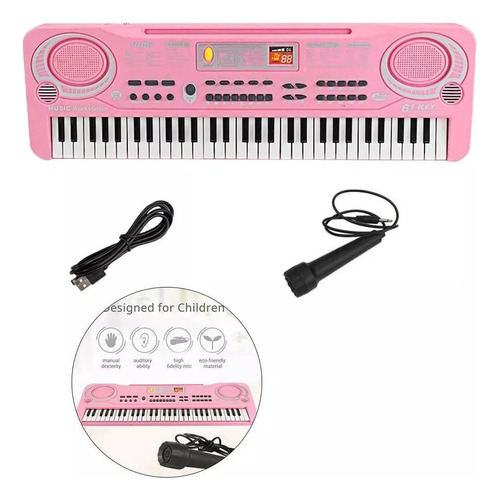 61 Teclas Usb Teclado Eletrônico Piano Digital Instrumento