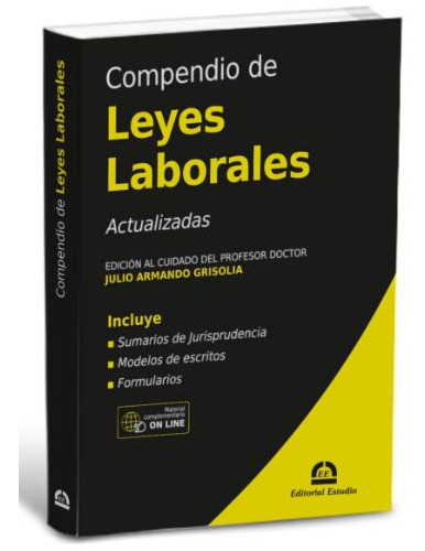 Compendio De Leyes Laborales 2023, De Estudio Editorial. Editorial Estudio, Tapa Blanda En Español, 2023