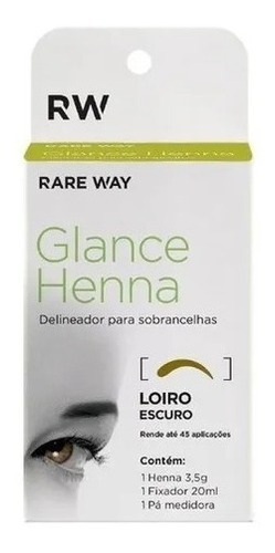 Henna Para Sobrancelhas 3,5g Glance Loiro Escuro