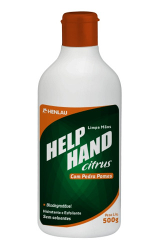  Limpa Mãos Help Hand Citrus- Pote 500g - Henlau