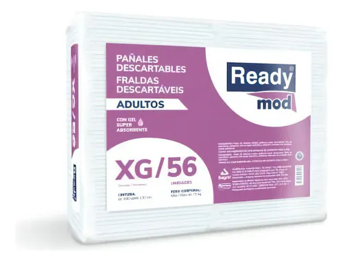 Pañales para adultos Ready Mod Extra grande x 56 u