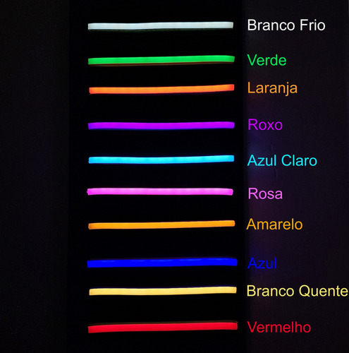 Painel Neon Led - Viva Como Um Louco 28x160cm