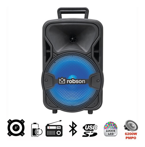 Bocina Bafle Bluetooth Recargable De 8 Robson Tws Msa-8108 