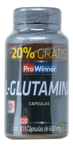 Imagen 1 de 4 de L-glutamina (100 Caps + 20%) Prowinner