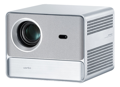 Projetor Wanbo Davinci 1 Pro, Google Assistant, sistema operacional Google, foco automático, Wi-Fi 5G, Bluetooth 5.0, 1080p nativo, 600ansi, 2 alto-falantes de 8w, certificação Widevine L1, prata