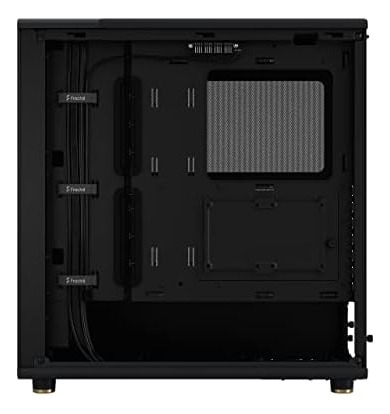 Gabinete Caja Cpu Computadora Diseño Fractal Simil Madera