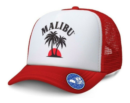 Malibu Ron Botella De 750 Ml Gorra Trucker New Caps