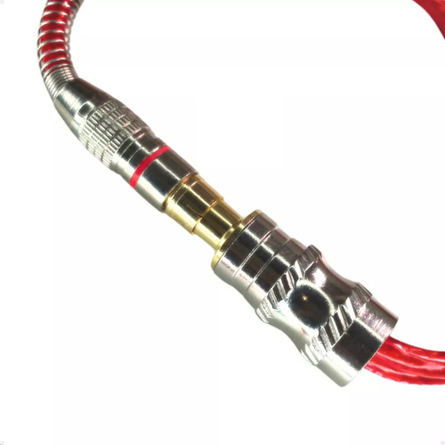Cabo Coaxial Rca Y Blindado 2 Machos E 1 Fêmea 30cm Ouro