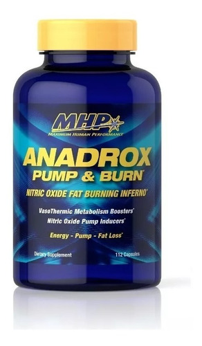Pre Entreno Mhp Anadrox Pump And Burn 224 Capsulas