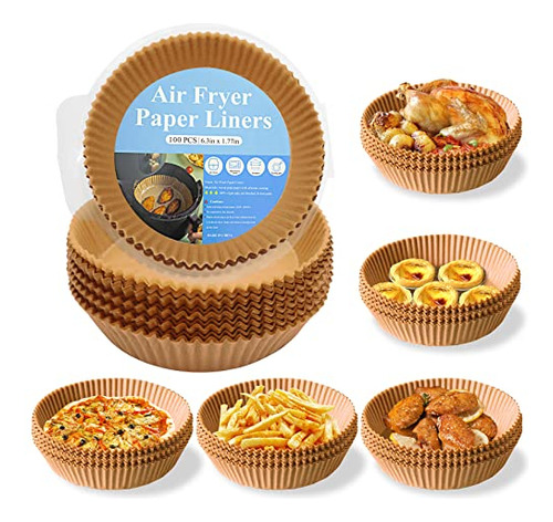 Air Fryer Papel Desechable 100 Pcs Papel No-estick Swwx1