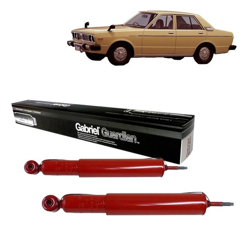 Par Amortiguadores Traseros Para Datsun 140j Coupe 1978-81