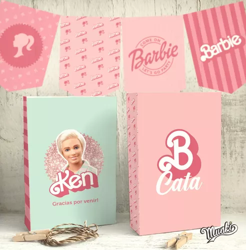 Kit Barbie Para Imprimir Decoración Cumpleaños Text Editable
