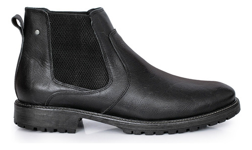 Bota Hombre Cuero Botineta Clasica Zapato Elastico Briganti