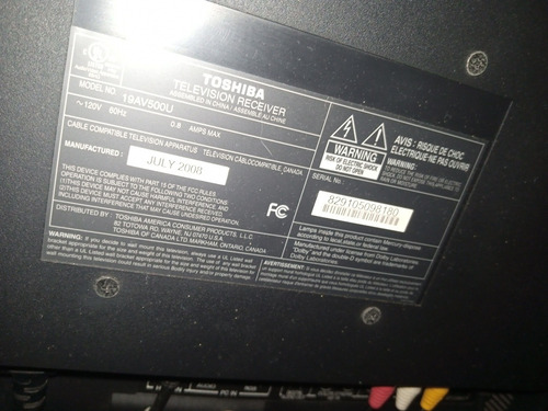 Imagen 8 de 8 de Televisor Lcd Toshiba 22 Pulgadas Oferta