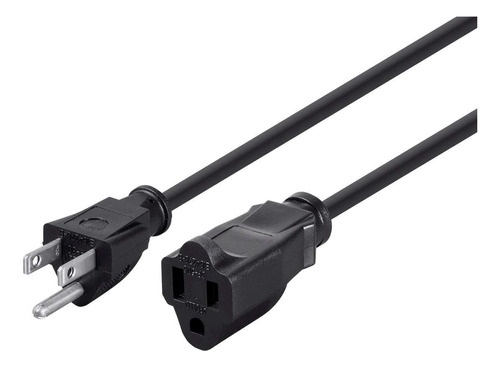 Cable De Extensión De Corriente De 1 Pie 16awg, 13a (n...