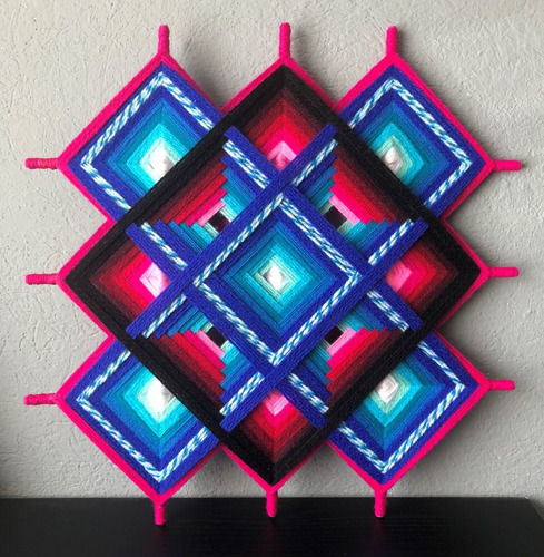 Mandala Tibetano 3 X 3 De 30 Cm Hecho A Mano
