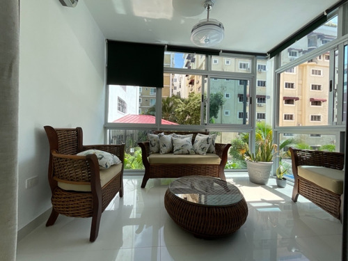 Imagen 10 de 21 de Apartamento En Alquiler En Bella Vista Amueblado, Cercano A Sectores Como Renacimiento, Mirador Sur, Urbanización Real, Anacaona, Bella Vista Norte, Cacicazgos, Rómulo Betancourt, Sarasota