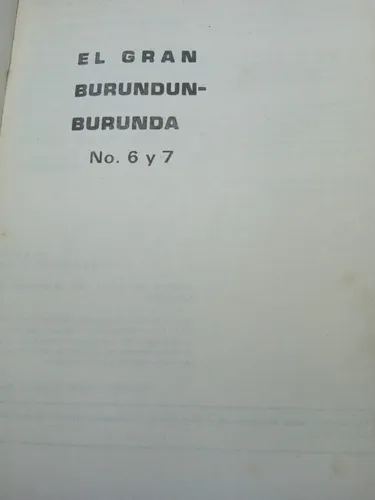 El Gran Burundun Burunda - Cuento Colombiano - Literatura (Usado)