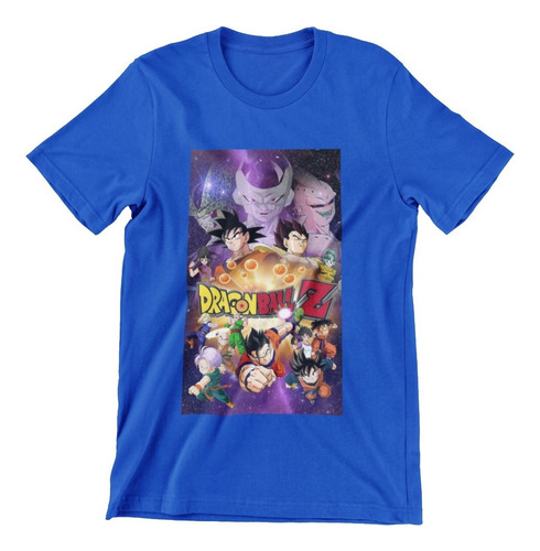 Polera Unisex Dragon Ball Z Goku Anime Poster Algodon Estamp