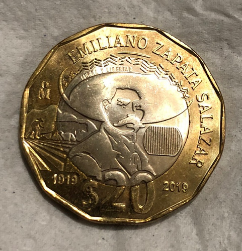 Moneda Conmemorativa Emiliano Zapata