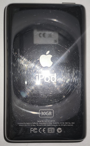 Ipod Classic 5a Generacion 30 Gb Ma1466j Negro