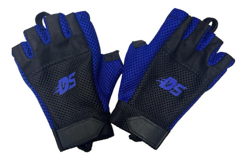 Guantes De Fitness Entrenamiento Crossfit Cuero Azul