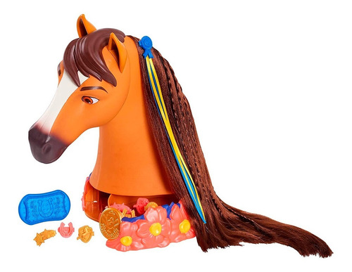 Amazoncom BETTINA Unicorn Toys  Cabeza de unicornio para peinar la  cabeza de unicornio de 105 pulgadas con extensiones de cabello arcoíris  cabeza de muñeca de unicornio para peinar el cabello juguetes