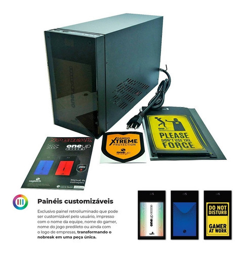 Nobreak 220v 2000va Senoidal Pura Protetor Rj45 Usb Ragtech Cor Preto