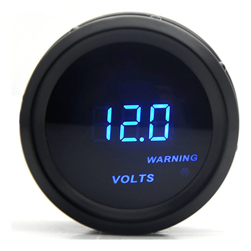 Indicador Voltaje 52 Mm 0-15v Led Azul Digital Color Negro