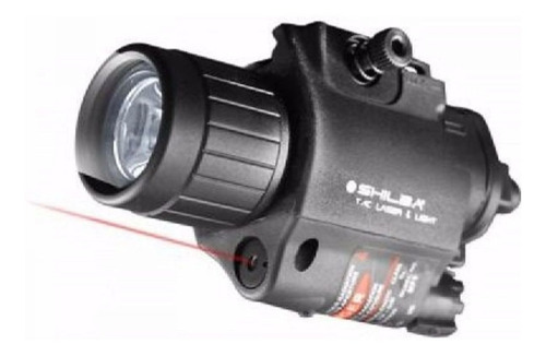 Imagen 1 de 6 de Linterna Led Tactica Laser Tac Shilba Universal Picatinny