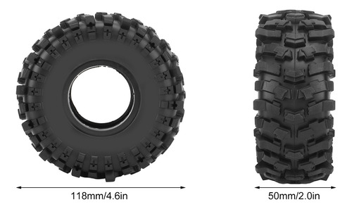 Neumáticos Rc De 1.9 Pulgadas, 4 Piezas, Inserto De Espuma D