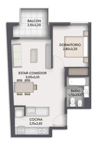 Imagen 3 de 9 de Departamento - Belgrano R - Posesion Inmediata