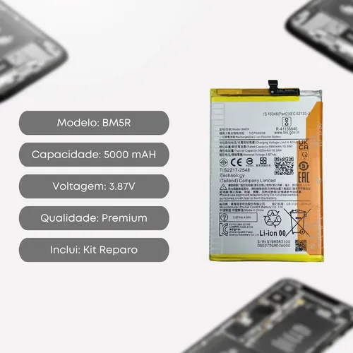 Redmi 12 5G 本体excellent 100%battery Bateria Para Redmi 12 | Redmi 12 5g - Bm5r + Kit Reparo | MercadoLivre