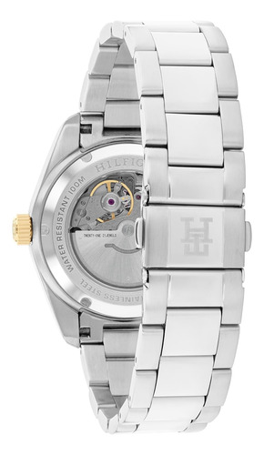 Reloj Tommy Hilfiger Automático Bisel Giratorio De Aluminio