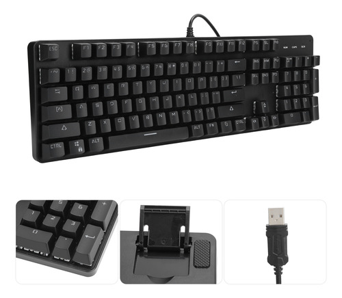 Teclado Mecánico Game Blue 104 Keys Color E-sport