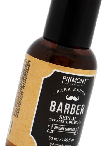 Primont Barber Serum Barba Aceite Argan Barberia X 50ml