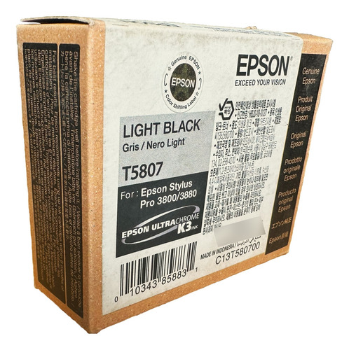 Cartucho De Tinta T5807 Original Negrolight Caducado T580700