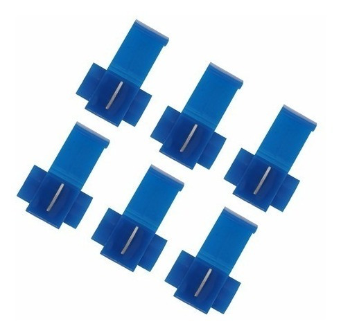 Pote C/ 500 Conector Derivação Emenda Fios Azul 1,5 A 2,5mm